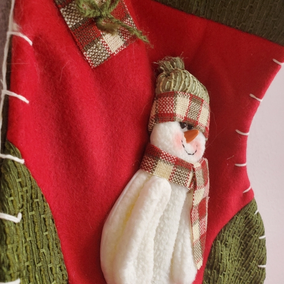 Snowman 3D Christmas Stocking - Picture 2 of 8